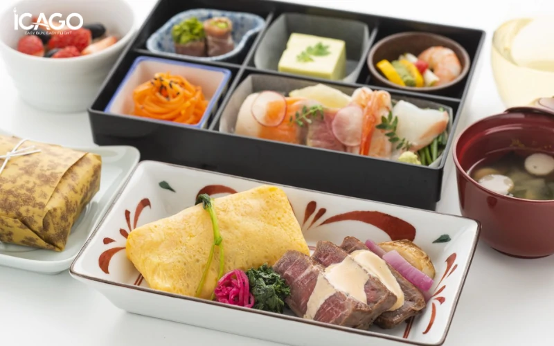 Suất ăn trên máy bay của Japan Airlines