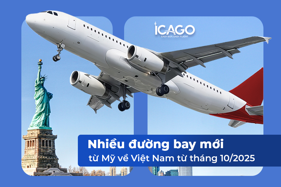 Có thêm nhiều đường bay mới từ Mỹ về Việt Nam từ tháng 10/2025 