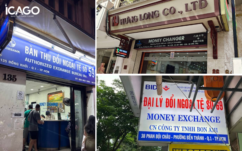 Một số điểm đổi USD sang VND tại TP.HCM