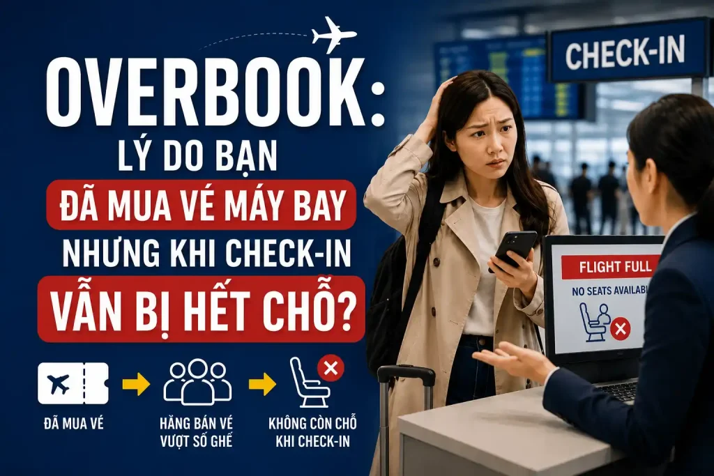 Overbook: lý do bạn đã mua vé máy bay nhưng khi check-in vẫn bị hết chỗ?